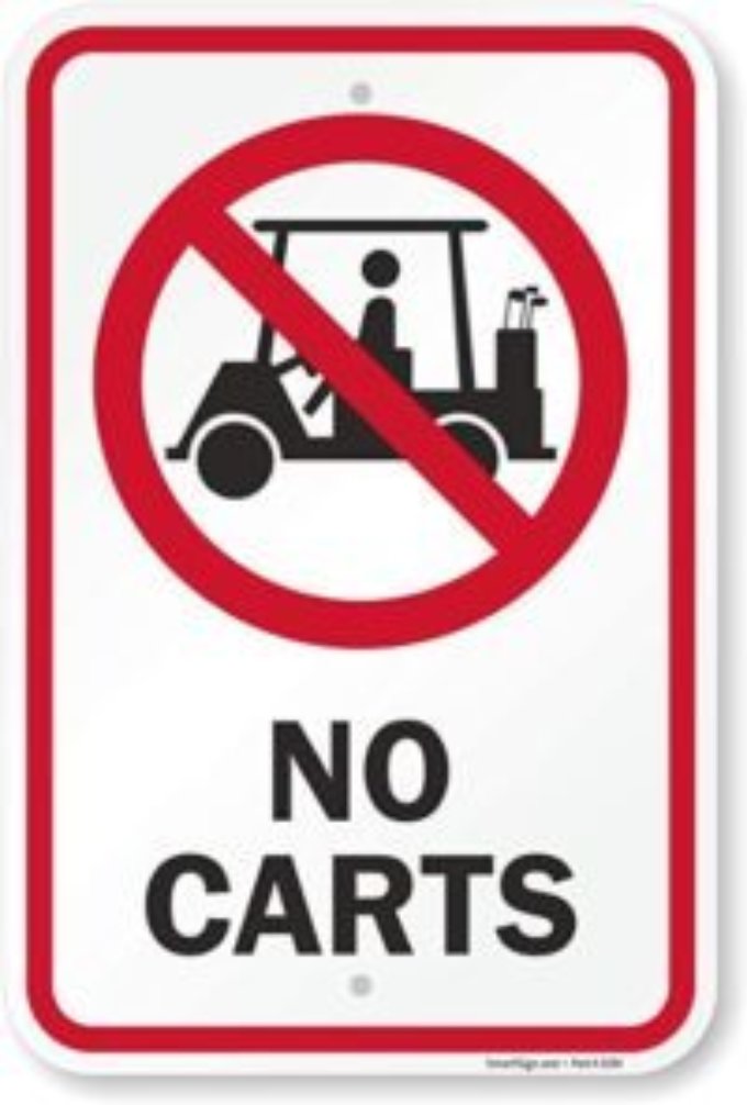Nutzung Golfcarts